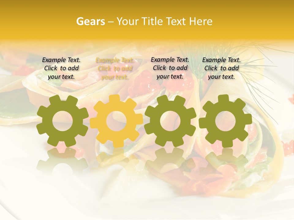 Omelet De Vegetales PowerPoint Template