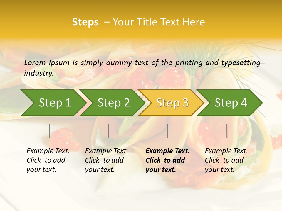 Omelet De Vegetales PowerPoint Template