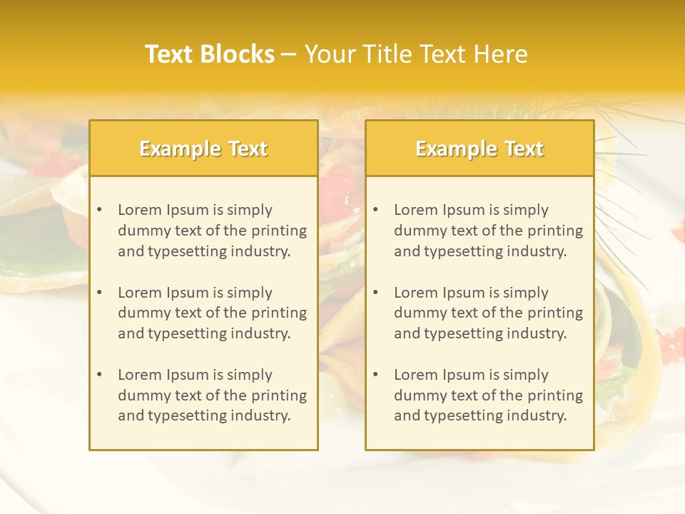 Omelet De Vegetales PowerPoint Template