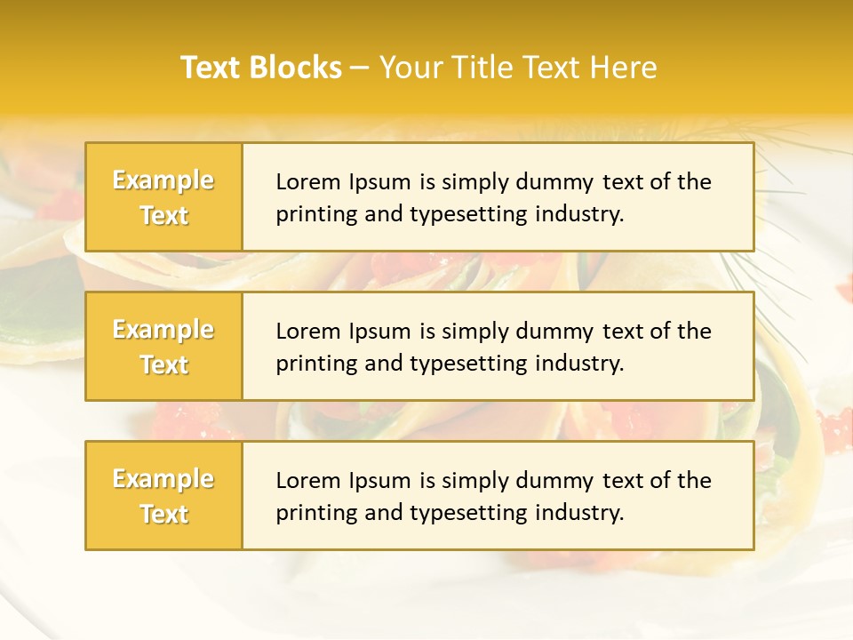 Omelet De Vegetales PowerPoint Template