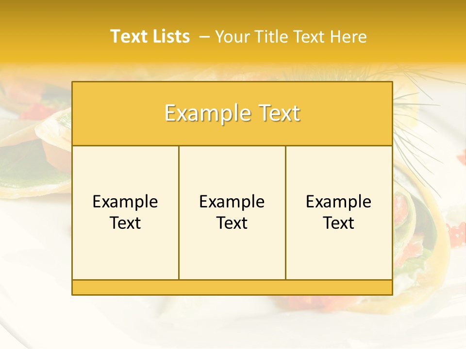 Omelet De Vegetales PowerPoint Template