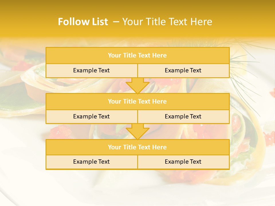 Omelet De Vegetales PowerPoint Template