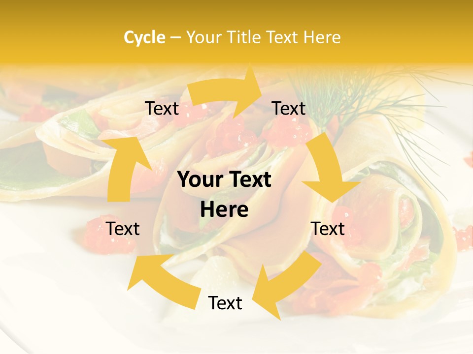 Omelet De Vegetales PowerPoint Template