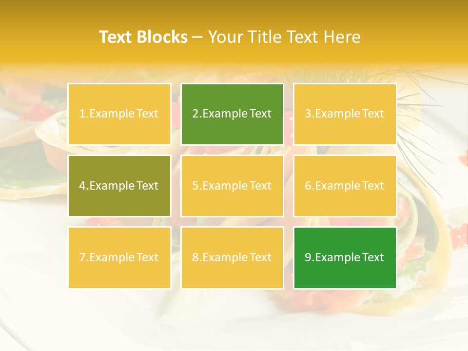 Omelet De Vegetales PowerPoint Template