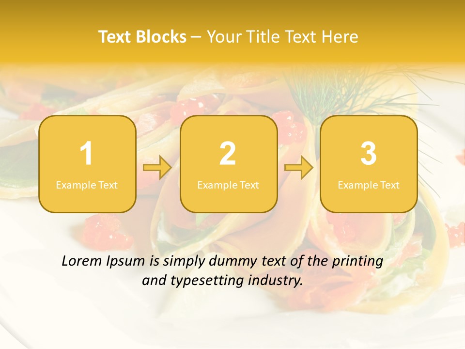 Omelet De Vegetales PowerPoint Template