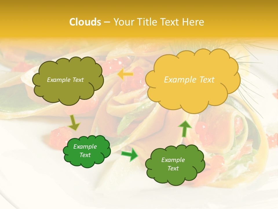 Omelet De Vegetales PowerPoint Template