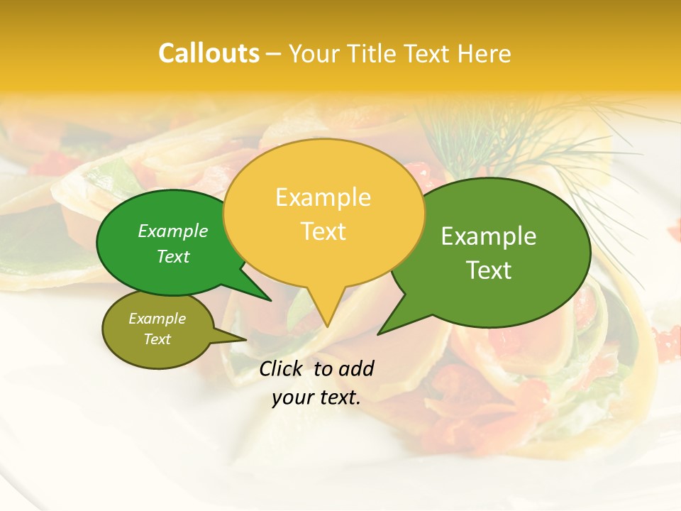 Omelet De Vegetales PowerPoint Template