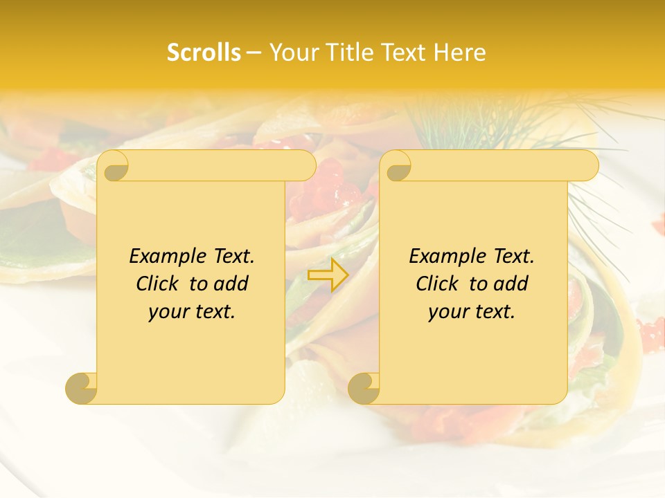 Omelet De Vegetales PowerPoint Template