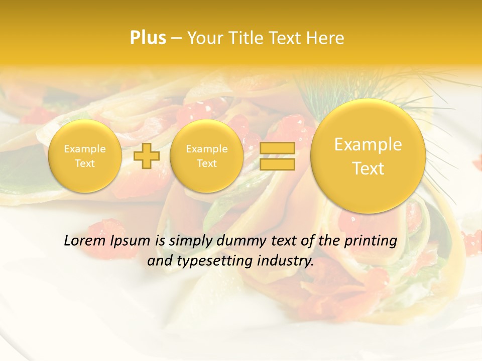Omelet De Vegetales PowerPoint Template