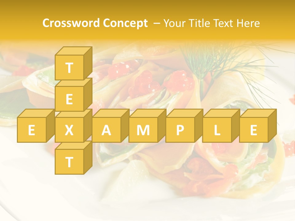 Omelet De Vegetales PowerPoint Template