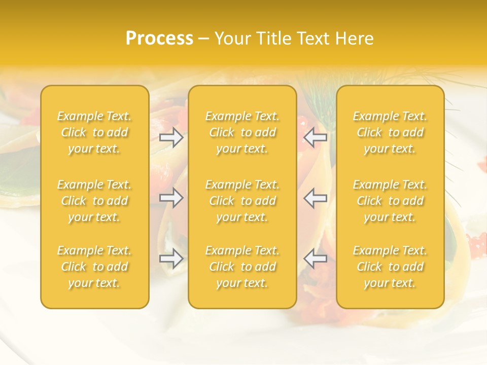 Omelet De Vegetales PowerPoint Template