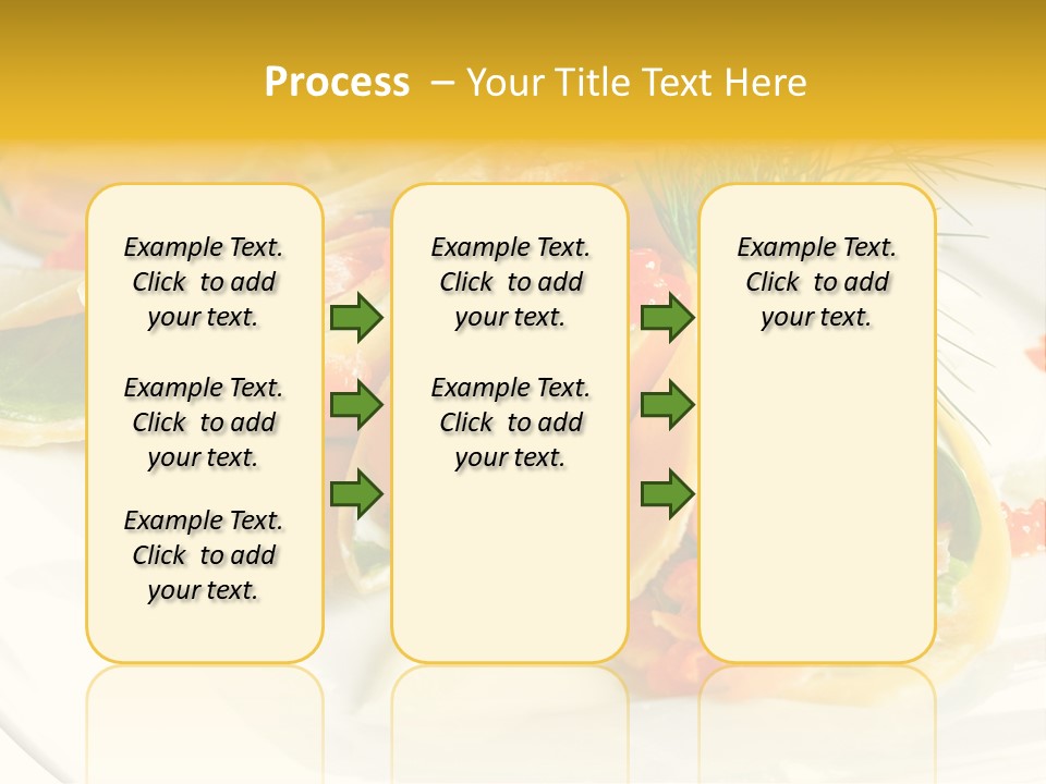 Omelet De Vegetales PowerPoint Template
