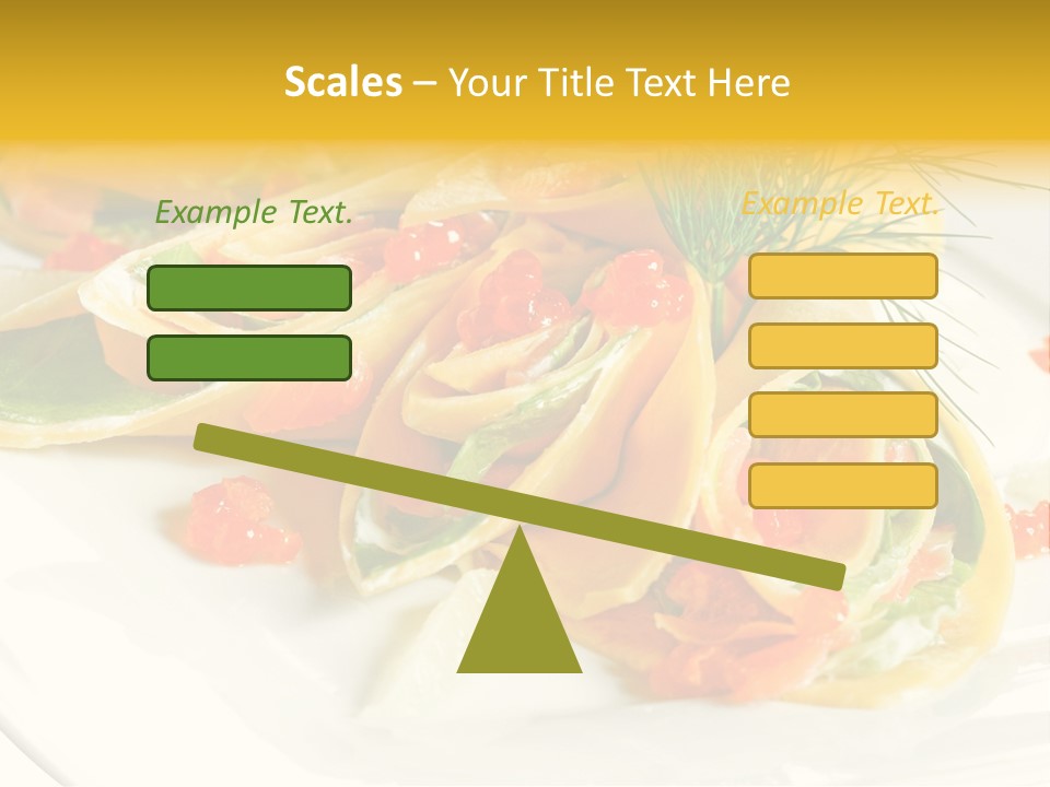 Omelet De Vegetales PowerPoint Template