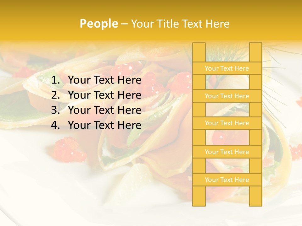 Omelet De Vegetales PowerPoint Template
