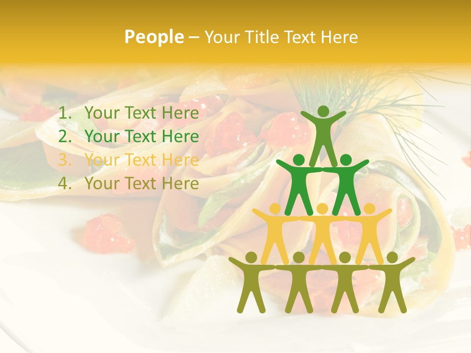 Omelet De Vegetales PowerPoint Template