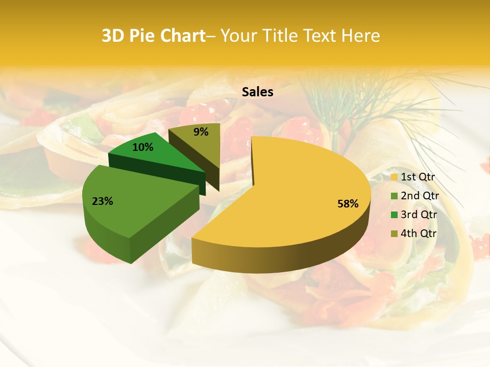 Omelet De Vegetales PowerPoint Template