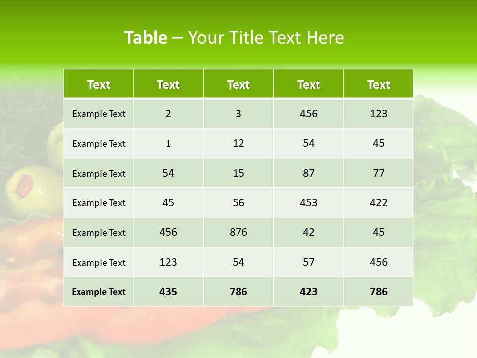 Salad PowerPoint Template