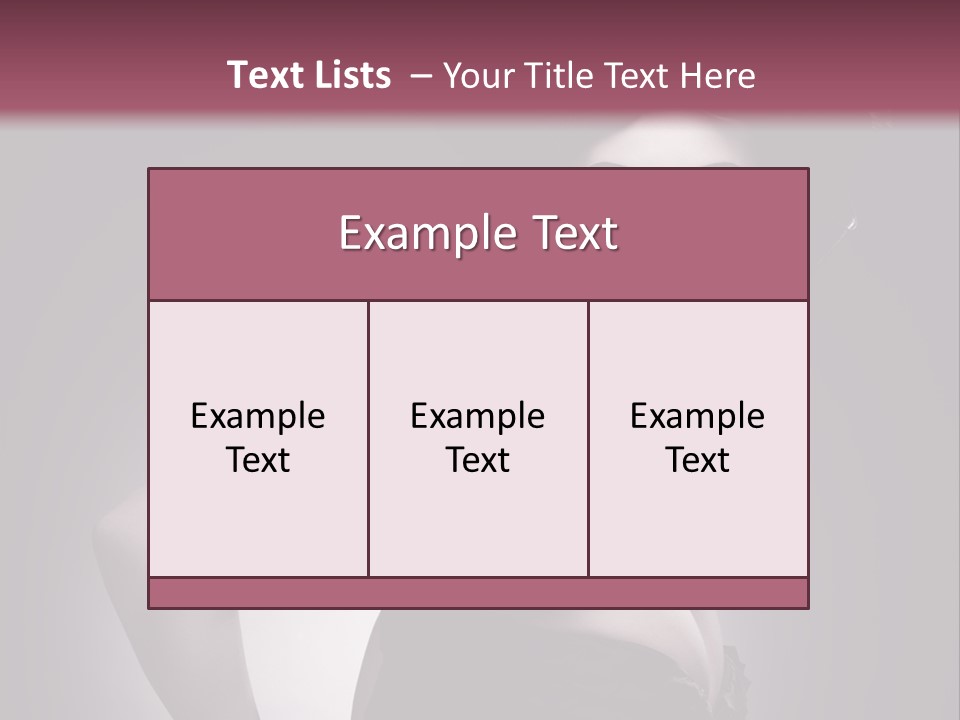 Caucasian Posing Cosmetics PowerPoint Template