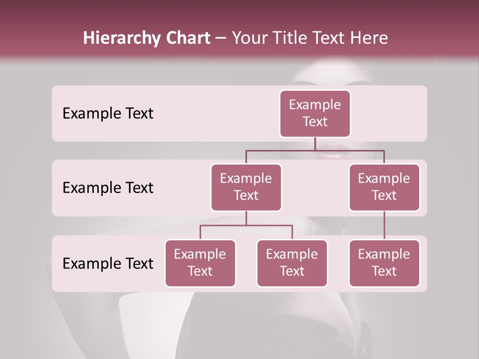 Caucasian Posing Cosmetics PowerPoint Template