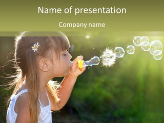Child Bubbles PowerPoint Template