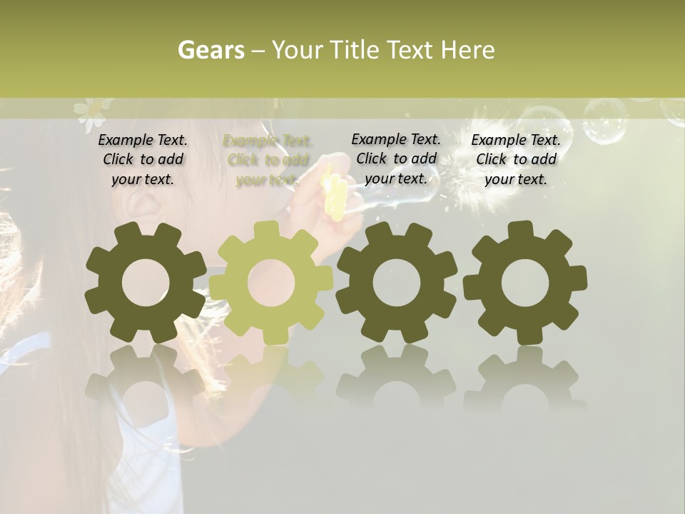 Child Bubbles PowerPoint Template