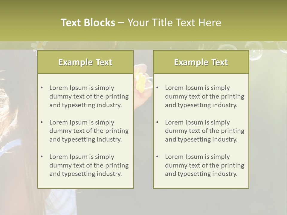 Child Bubbles PowerPoint Template