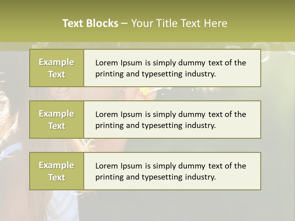 Child Bubbles PowerPoint Template