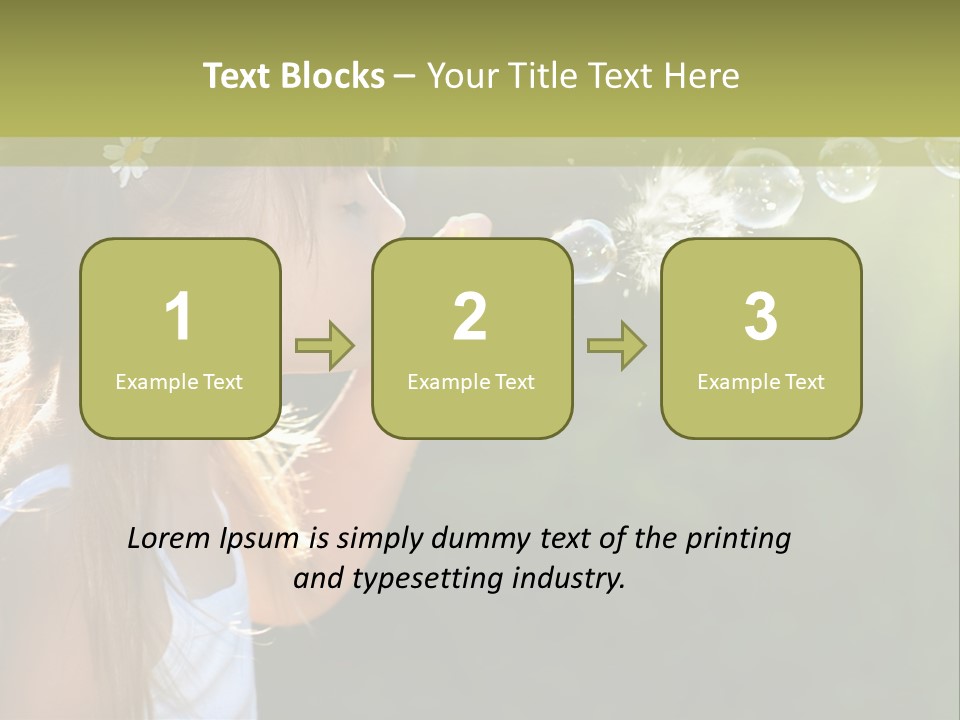 Child Bubbles PowerPoint Template
