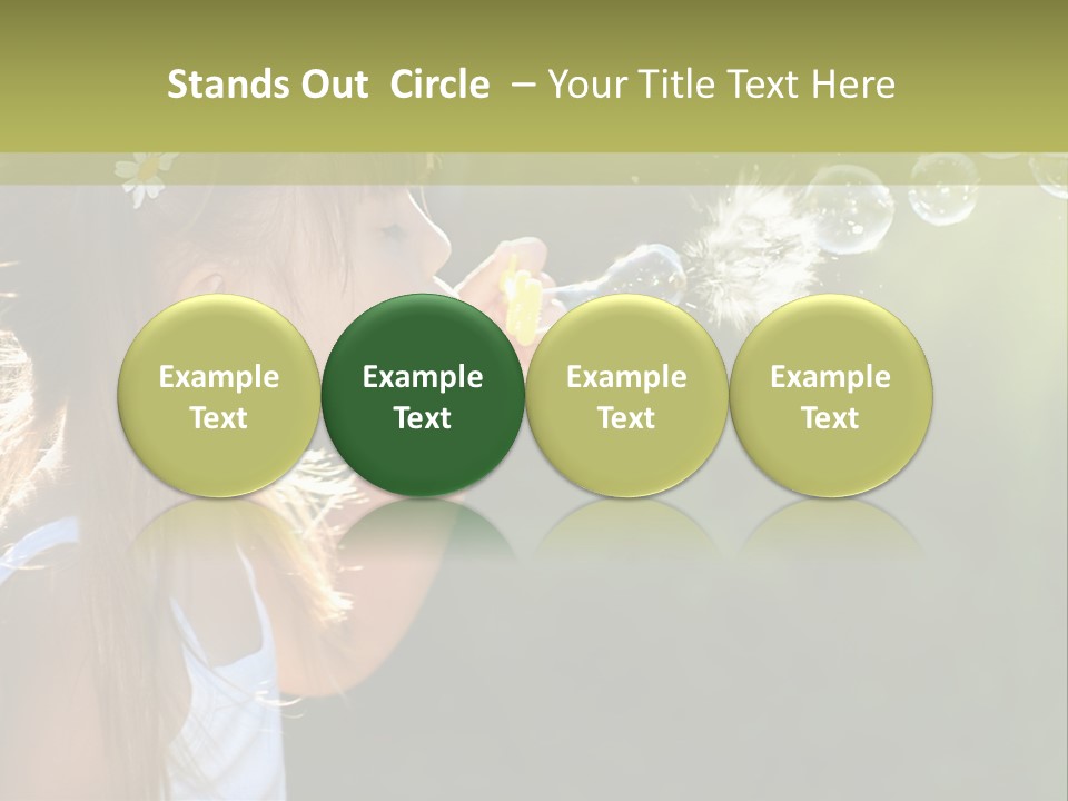 Child Bubbles PowerPoint Template