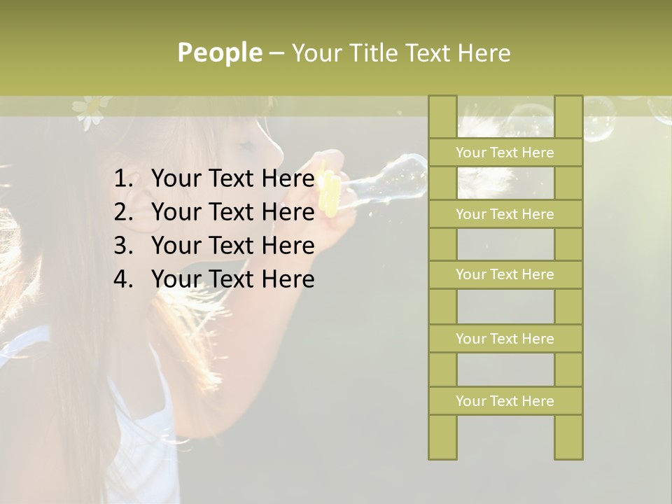 Child Bubbles PowerPoint Template