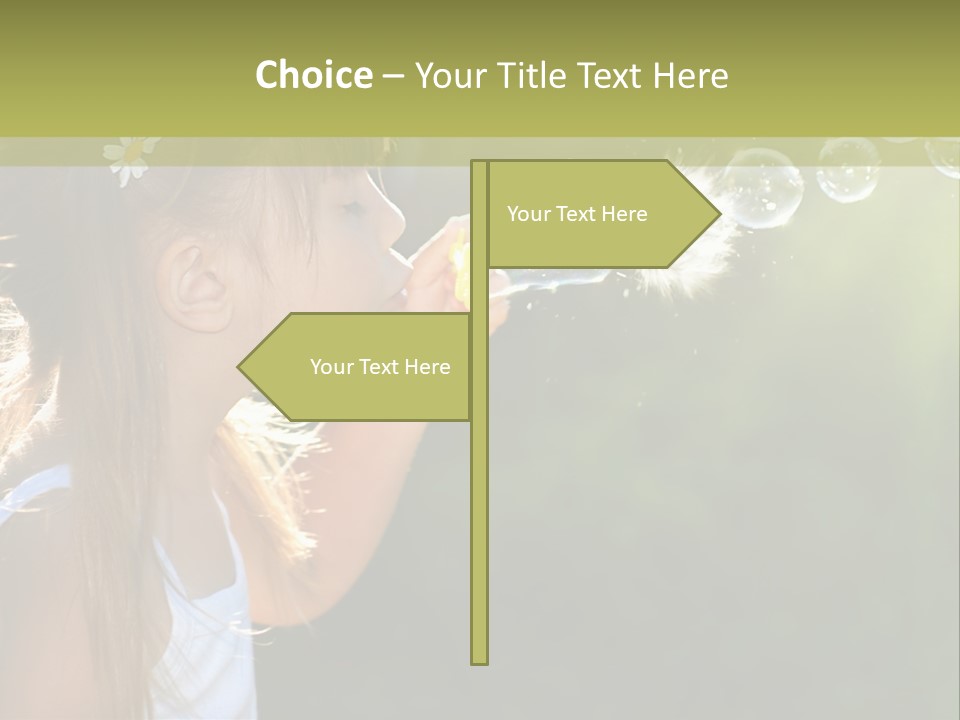 Child Bubbles PowerPoint Template