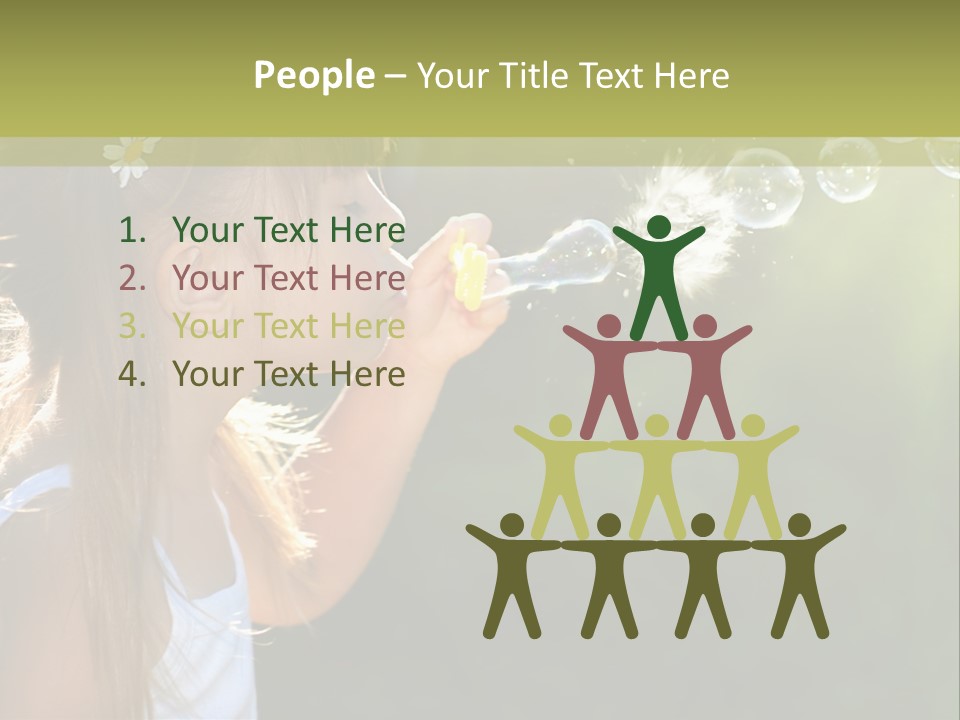 Child Bubbles PowerPoint Template