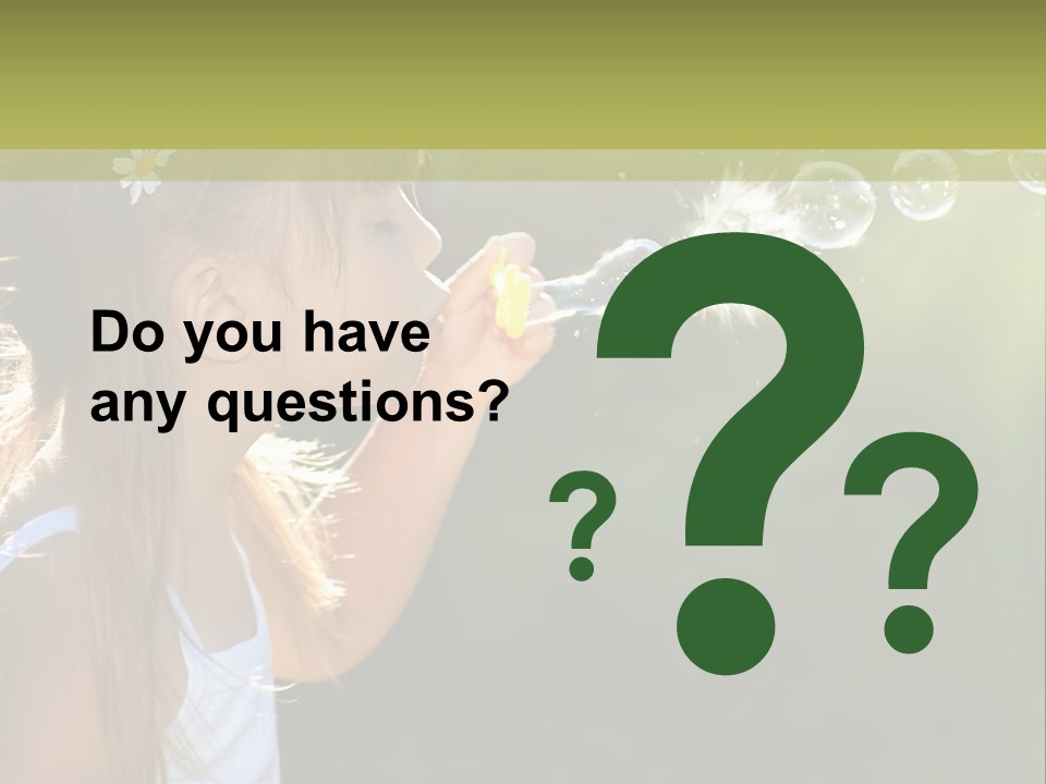 Child Bubbles PowerPoint Template