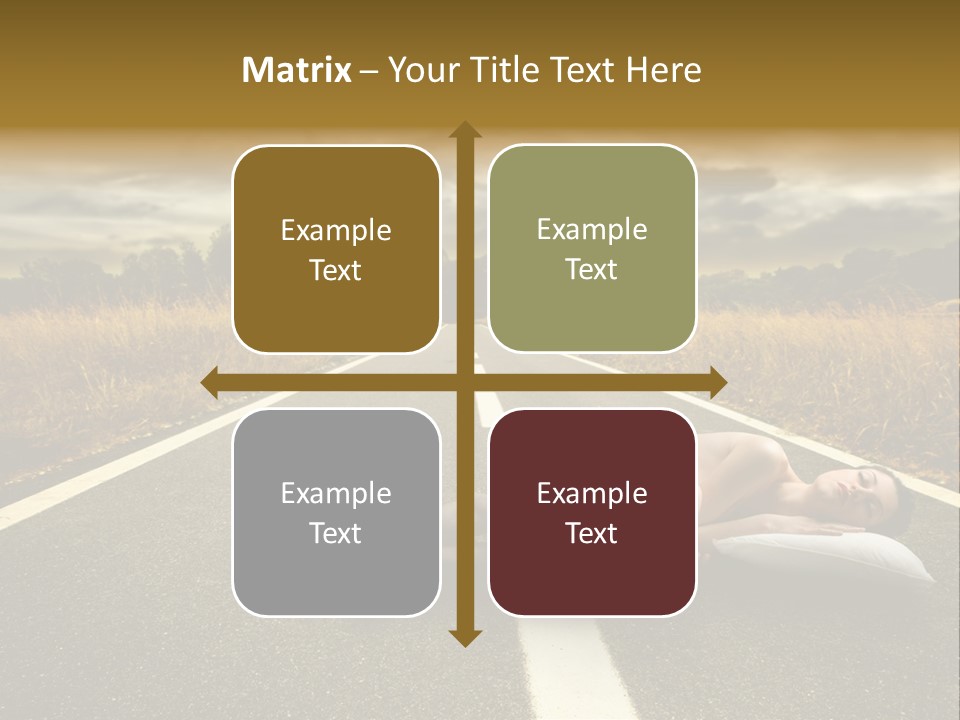 Girl Traffic  PowerPoint Template