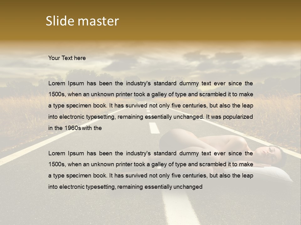 Girl Traffic  PowerPoint Template