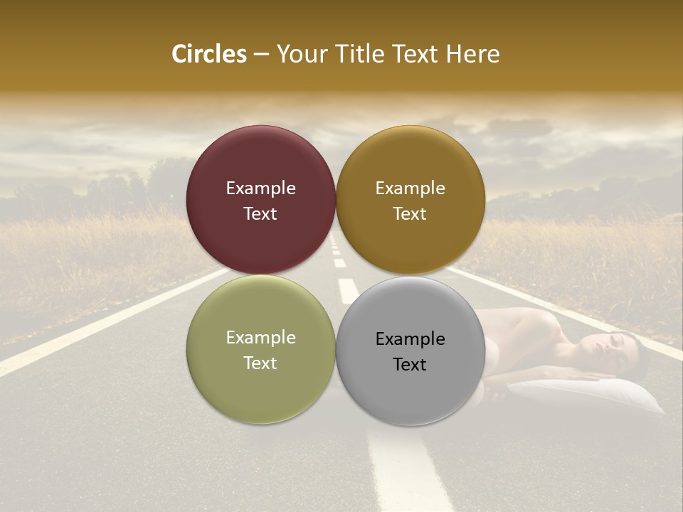 Girl Traffic  PowerPoint Template