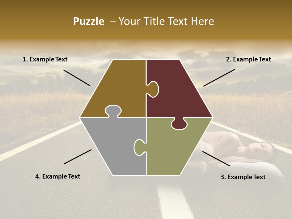 Girl Traffic  PowerPoint Template