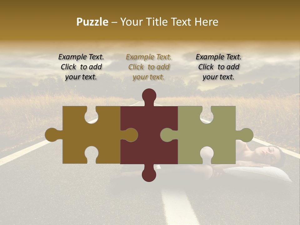 Girl Traffic  PowerPoint Template