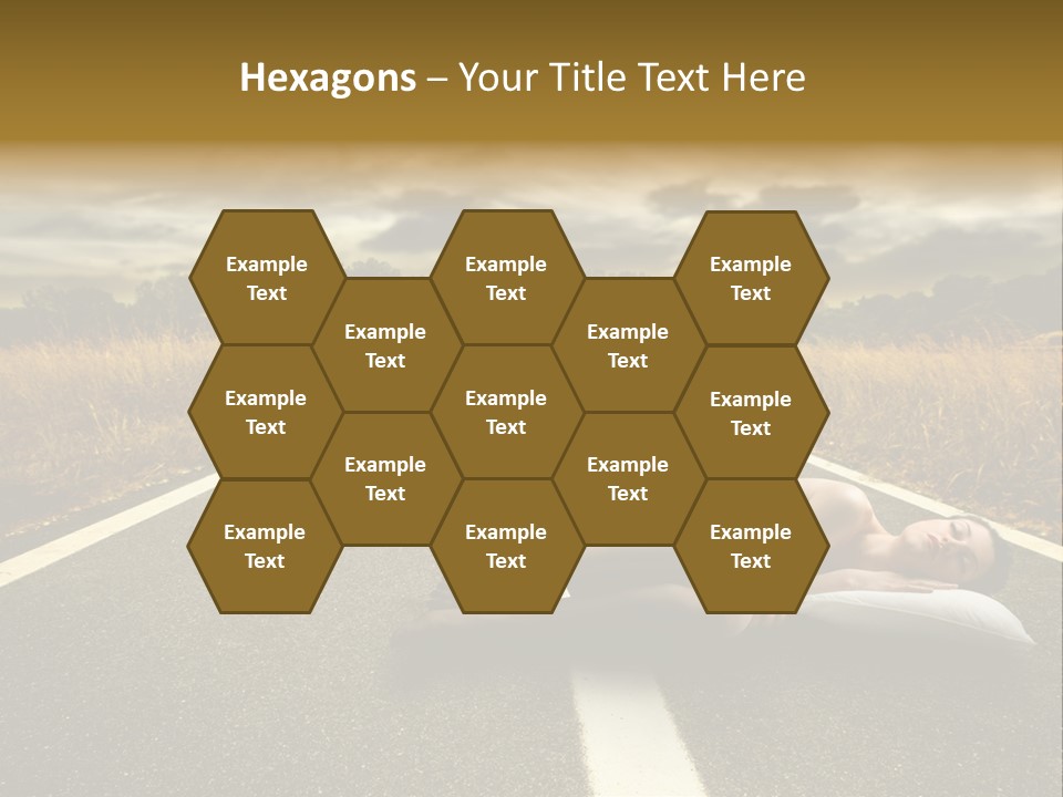 Girl Traffic  PowerPoint Template