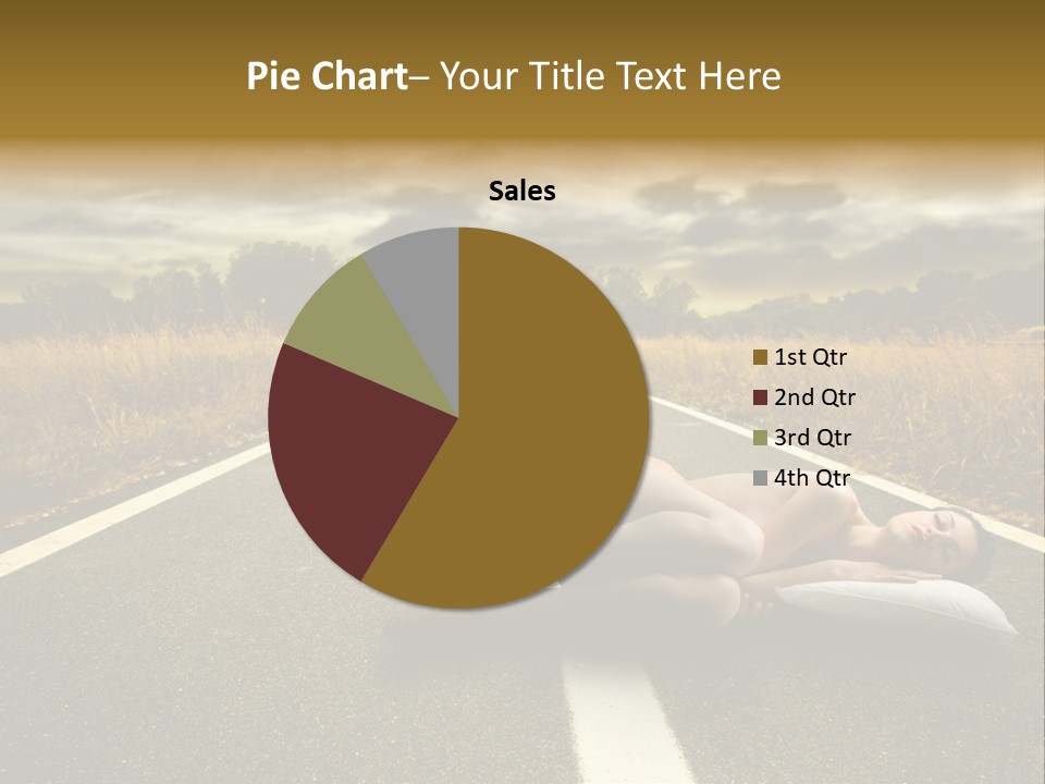 Girl Traffic  PowerPoint Template