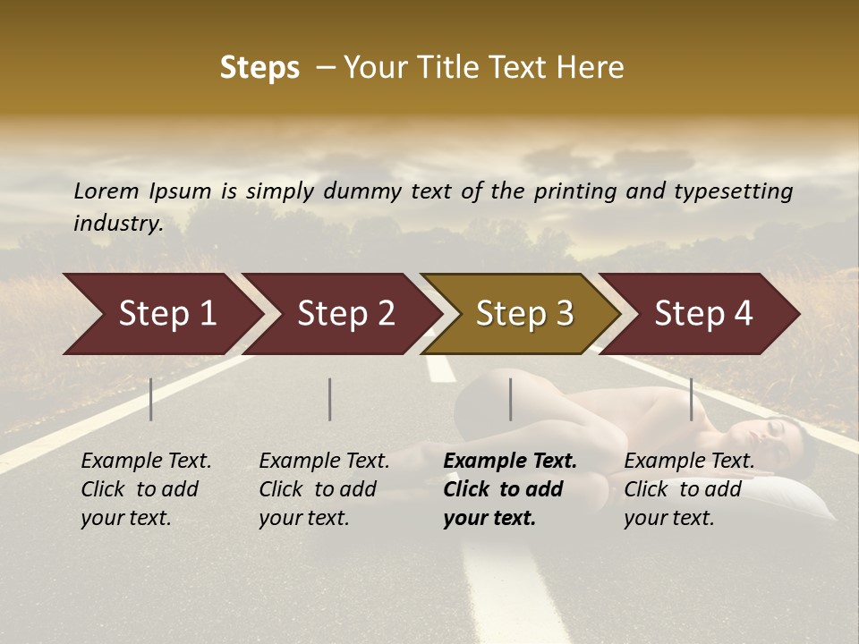 Girl Traffic  PowerPoint Template