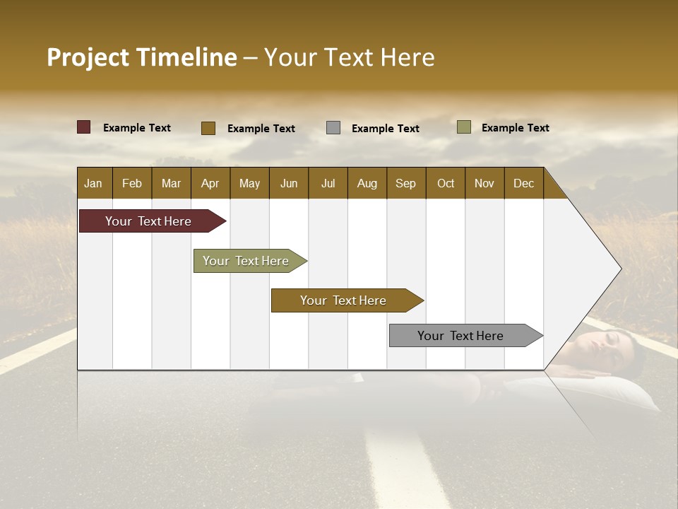 Girl Traffic  PowerPoint Template