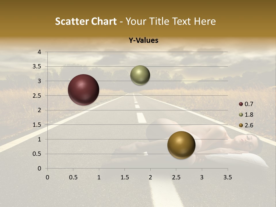 Girl Traffic  PowerPoint Template