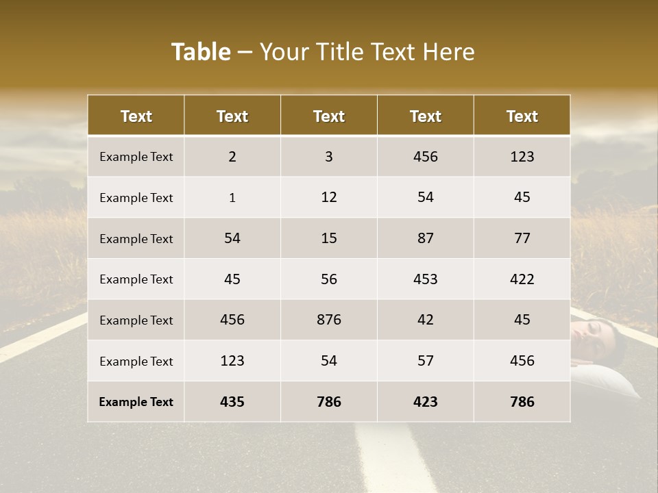 Girl Traffic  PowerPoint Template