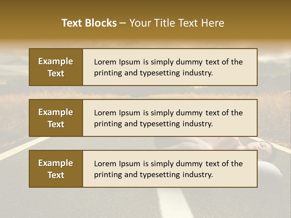 Girl Traffic  PowerPoint Template