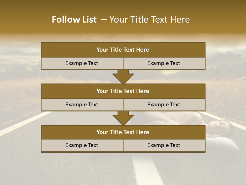 Girl Traffic  PowerPoint Template