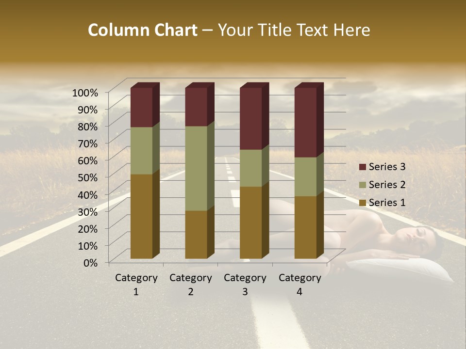 Girl Traffic  PowerPoint Template