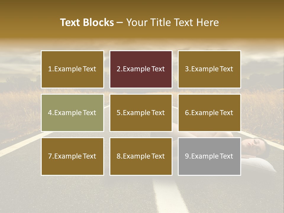 Girl Traffic  PowerPoint Template