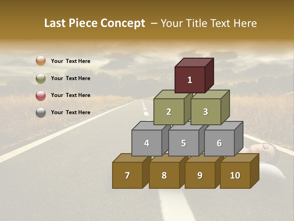 Girl Traffic  PowerPoint Template