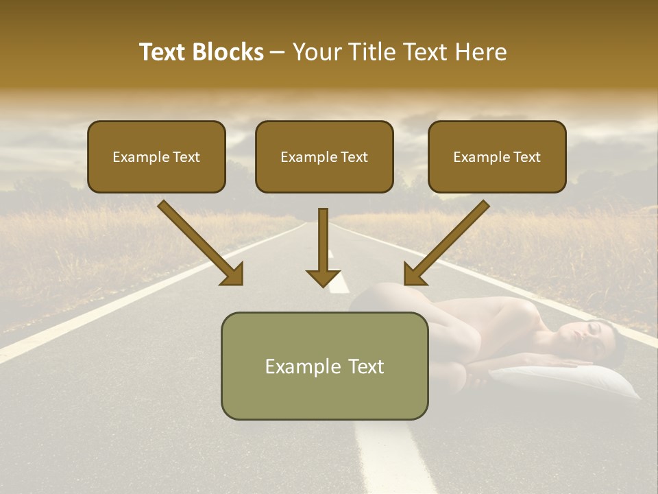 Girl Traffic  PowerPoint Template